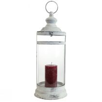 položky Deco Lucerna Shabby Chic Lucerna Bílá Kovová Ø15cm V46cm