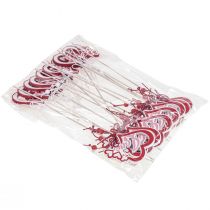 položky Květinová zátka ozdobná "Love" Valentýn 25,5 cm 16 ks