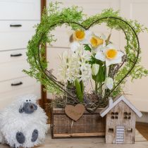 položky Umělé narcisy hedvábné květy bílý narcis 40cm 3 ks