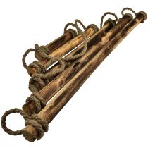 položky Nástěnná dekorace dřevěná boho vánoční dekorace flambovaná 75×105cm