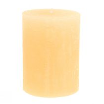 Svíčky Apricot Light Jednobarevné sloupové svíčky 60×80mm 4ks