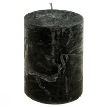 položky Černé svíčky jednobarevné sloupové svíčky 85x120mm 2 ks