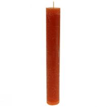 položky Kuželové svíčky barvené hnědé svíčky 34×240mm 4ks