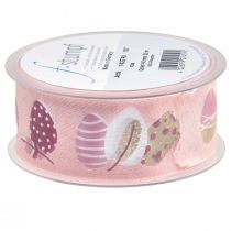 položky Dárková stuha Velikonoční ozdobná stuha Velikonoční vajíčka růžová 40mm 20m
