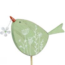 položky Ozdobná dekorace na stůl ptáček Velikonoční dřevěná dekorace dekorativní figurka 24,5cm 3 kusy