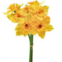 položky Dekorace narcis umělé květiny žluté narcisy 38cm 3ks