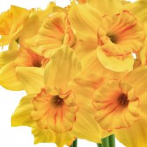 položky Dekorace narcisy umělé květiny žluté narcisy 38cm 3 ks
