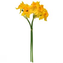 položky Dekorace narcisy umělé květiny žluté narcisy 38cm 3 ks