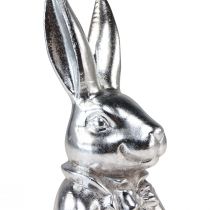 položky Ozdobný velikonoční zajíček Stříbrné keramické ozdobné poprsí zajíčka V23cm