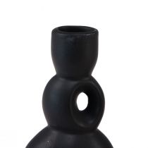 položky Svícen Keramický svícen Černý H13cm 2 ks
