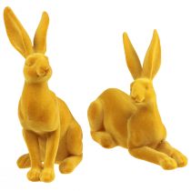 položky Velikonoční zajíček dekorativní figurka králíka kari Velikonoční zajíček pár 16cm 2 ks