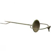 položky Dekorativní ptáček pije zelený starožitný se špejlí Ø11cm V55cm