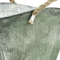 položky Květináč s jutovými uchy kovová kabelka 31×20×17cm