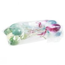 položky Květinová zátka Velikonoční vajíčko plastová vajíčka barevná 4×5,5cm 10 ks