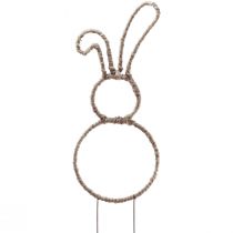 položky Velikonoční dekorace zajíčka ozdobná zátka zajíček kovový přírodní V36cm 4ks