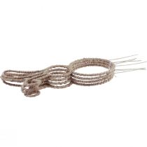 položky Velikonoční zajíček ozdobná ozdobná zátka králík kov přírodní H36cm 4 ks