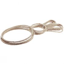 položky Velikonoční zajíček dekorace smyčka přírodní Velikonoční dekorace zajíček 20×40cm 4 ks