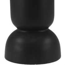 položky Keramická váza Černá moderní oválný tvar Ø11cm H25,5cm