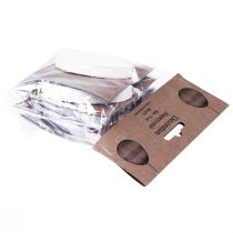 položky Velikonoční vajíčka na zavěšení medovníková vajíčka bílá oranžová 8cm 6 ks