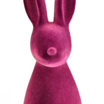 položky Zajíček Flocked Easter Bunny Dekorace Fialová 15×15,5×47cm