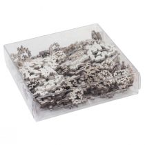 položky Bodová dekorace ptačí dřevo dekorace na stůl srdce přírodní 3,5/1,5cm 72 ks