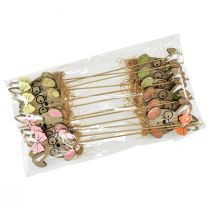 položky Květinový špunt dřevěný velikonoční zajíček s brýlemi 8,5cm 12 ks