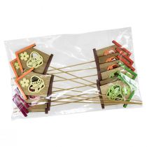 položky Květinová zátka jarní domeček motýl květina 8,5cm 12 ks