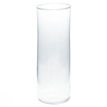 Vysoká skleněná váza kónická květinová váza skleněná 30cm Ø10,5cm