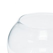položky Kulová váza skleněná váza na květiny kulatá skleněná dekorace V11cm Ø15cm