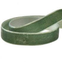 položky Sametová stuha zelená ozdobná stuha sametová dárková stuha Š20mm L10m