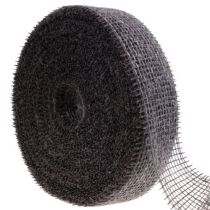 položky Jutová stuha síťovaná stuha dekorativní jutová hnědá taupe 5cm 40m