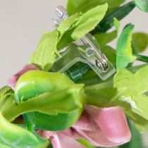 položky Svatební brože do klopy průhledné/stříbrné 5 cm 50 kusů