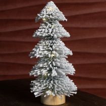 položky Mini vánoční stromeček osvětlený LED jedlí se sněhem 28 cm