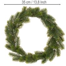 položky Umělý věnec z jedle zelené barvy na dekoraci dveří, 35 cm