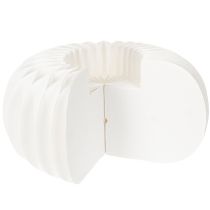 položky Papírový kroužek s voštinovou dýní, kulatý, velký, na sušené květiny a podzimní dekoraci 24cm, 4 ks