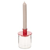 položky Kulatý skleněný votivní svícen, čiré sklo, 8 cm, 3 kusy