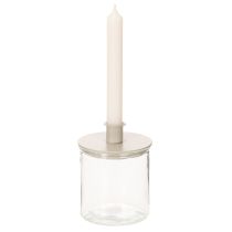 položky Skleněná válcová váza, průhledná, univerzální, 10 cm, 3 kusy