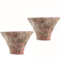 položky Pryskyřičný hrnec Hliněný hrnec na rostliny Terakota Vintage H7cm 2ks