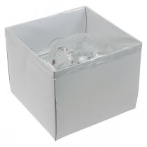 položky LED vánoční koule skleněný světelný řetěz srdce Ø15cm