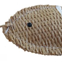 Závěsná dekorace deko ryba k zavěšení námořní dekorace pruhovaná 14,5×6cm