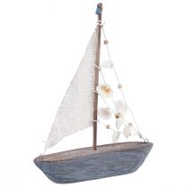 položky Dekorace plachetnice plachetnice dřevo vintage 18×3,5×24cm
