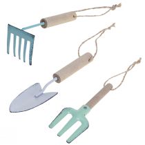 Deco věšák zahradní nářadí vintage deco balkon 12,5cm 3ks