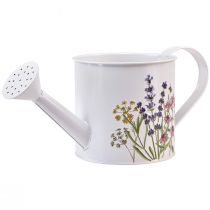 položky Konev kovová na osázení květináč bílý 13,5cm