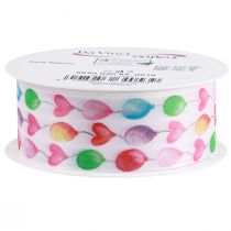 položky Dárková stuha barevné balónky narozeninová dekorace 40mm 15m