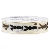 položky Dárková stuha Velikonoční stuha s drátem 25mm 18m