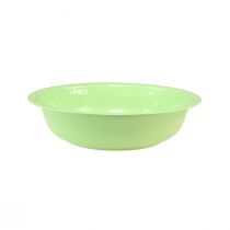 položky Dekorativní miska kovová smaltovaná miska zelená limetková 25cm