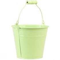 položky Vědro s rukojetí květináč pastelový kov Ø10cm V8cm 10 ks