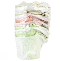 položky Vědro s rukojetí květináč pastelový kov Ø10cm V8cm 10 ks