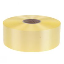 položky Curlingová stuha dárková stuha mašličková stuha světle žlutá 50mm 100m