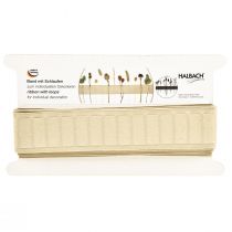 položky Ozdobná stuha poutka hnědá 40mm 6m